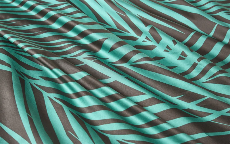 29Color 4/6Pcs Luxury Egyptian Cotton Bedding Set Queen King size Bright Flamingo Leaf Duvet Cover Bed sheet set Fitted sheet
