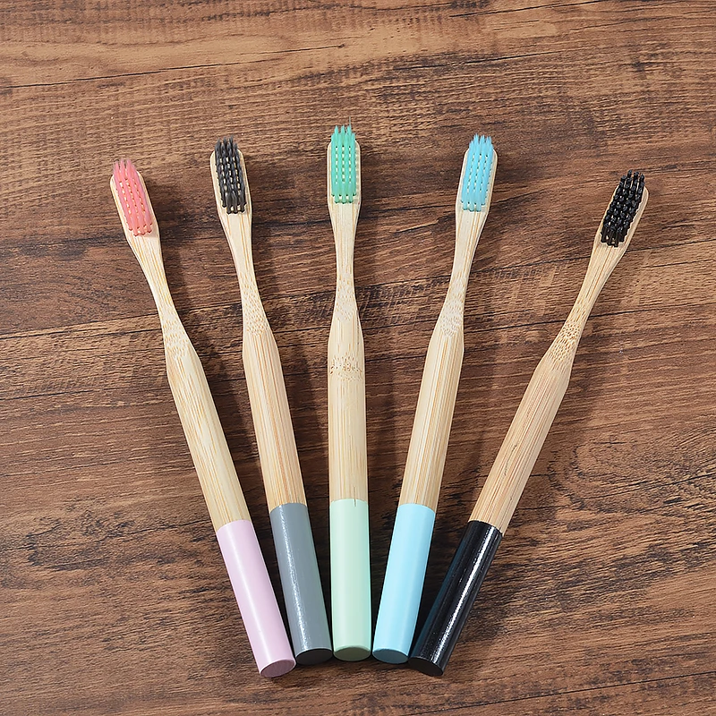 Bamboo Toothbrush 5Pack Adult Medium Bristles Eco Friendly Cepillo Dientes Bambu Oral Care Toothbrush Clareador De Dente Brushes