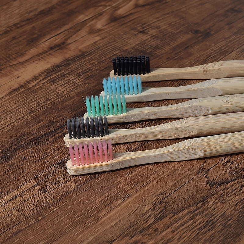 Bamboo Toothbrush 5Pack Adult Medium Bristles Eco Friendly Cepillo Dientes Bambu Oral Care Toothbrush Clareador De Dente Brushes