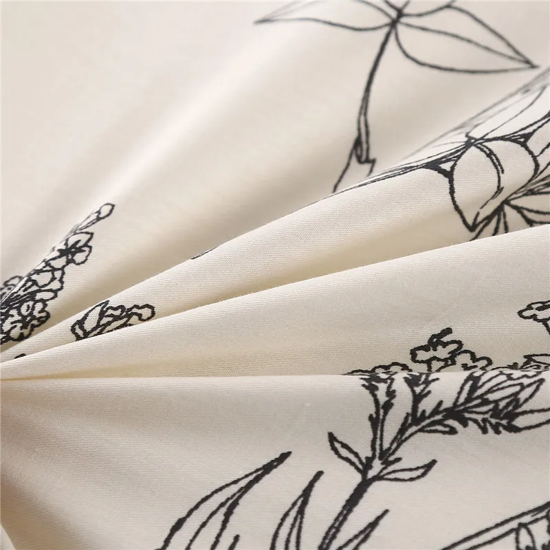 1 Piece Of Pure Natural High-Density Cotton Reactive Printing Fabric High-Quality Duvet Cover With Zipper Customizable Size