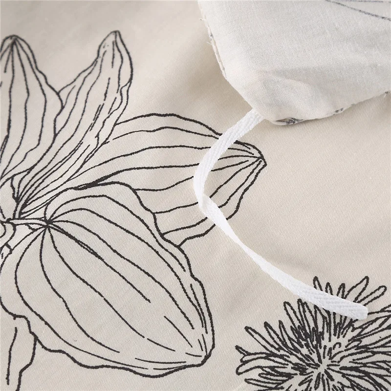 1 Piece Of Pure Natural High-Density Cotton Reactive Printing Fabric High-Quality Duvet Cover With Zipper Customizable Size