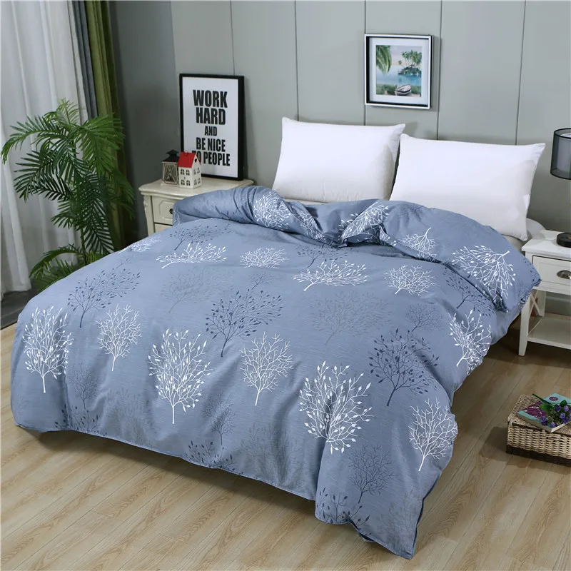 1 Piece Of Pure Natural High-Density Cotton Reactive Printing Fabric High-Quality Duvet Cover With Zipper Customizable Size