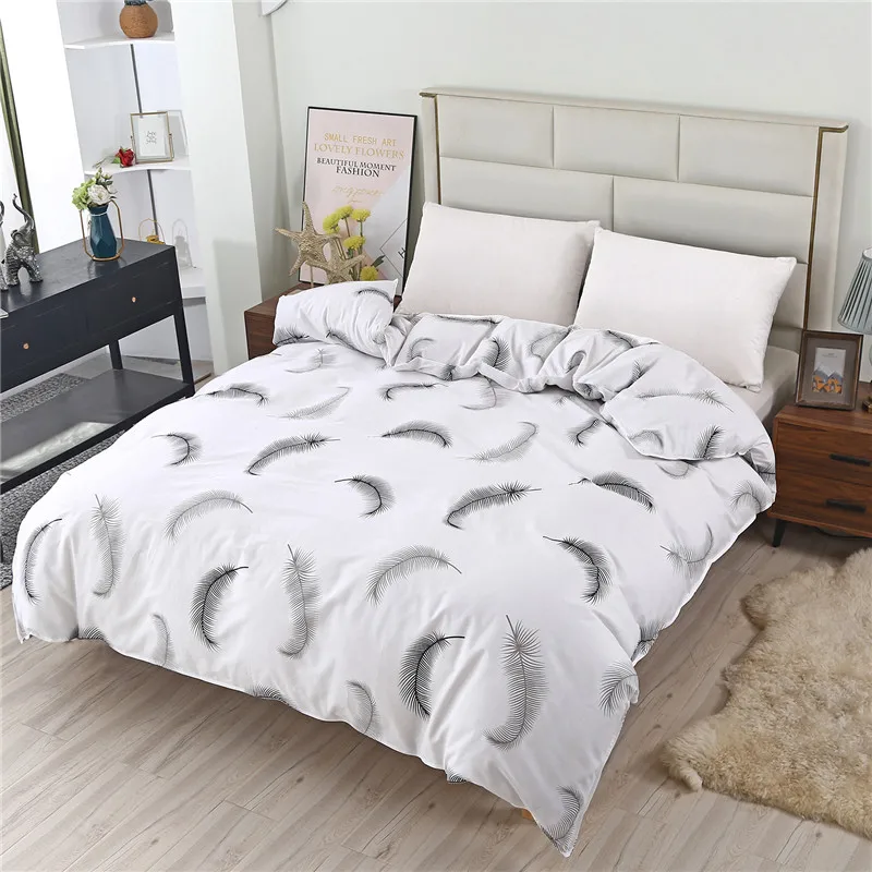 1 Piece Of Pure Natural High-Density Cotton Reactive Printing Fabric High-Quality Duvet Cover With Zipper Customizable Size