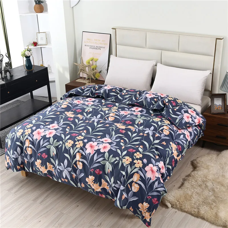 1 Piece Of Pure Natural High-Density Cotton Reactive Printing Fabric High-Quality Duvet Cover With Zipper Customizable Size