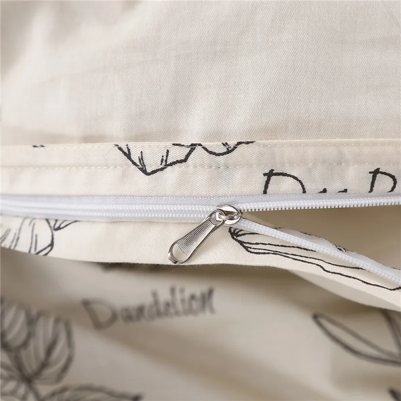 1 Piece Of Pure Natural High-Density Cotton Reactive Printing Fabric High-Quality Duvet Cover With Zipper Customizable Size