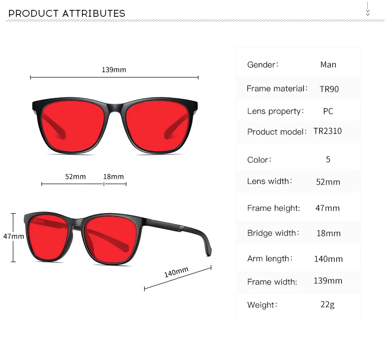 Men Sleep Blue Light Blocking Glasses Women Anti Radiation Computer Eyewear UV500 PC Red Lenses TR90 Square Eyeglasses Frames