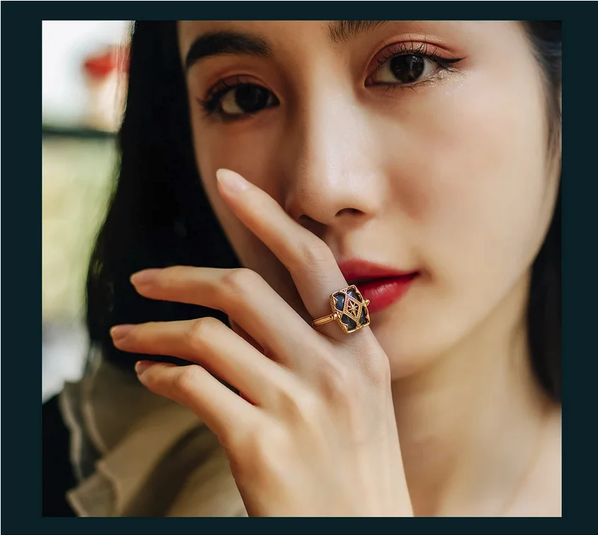 ALLNOEL Vintage 925 Sterling Silver Natural Labradorite Ring Pendant Earring Fashion Jewelry Christmas Party Gift Accessories