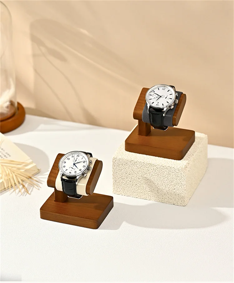 Oirlv Wooden Jewelry Organizer Bracelet Watch Display Stand Jewelry Storage Holder Watch Rack Watch Display Props For Showcase
