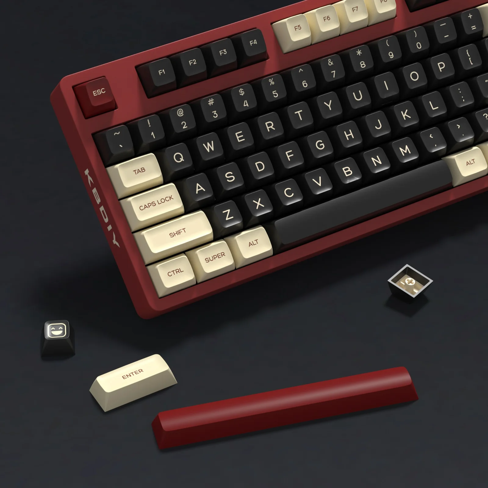 KBDiy Keyboard Keycaps Set PBT Rome Keycaps Custom Retro Double Shot SA Profile ISO 7U 161 Keys Caps for MX Switches GMK67 K500