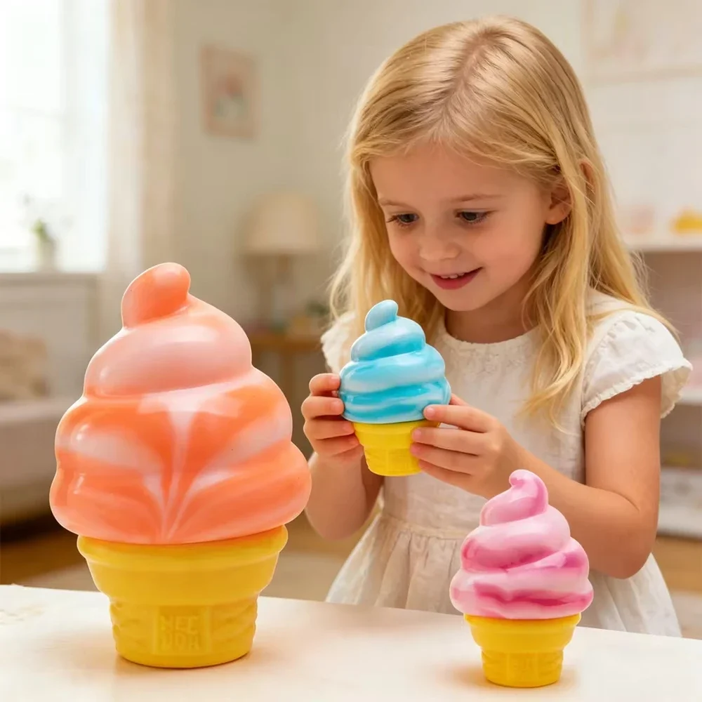 Schylling Nee Doh Ice Cream Sensory Fidget Toy Squeeze Stress Relief Emotional Regulation Gift