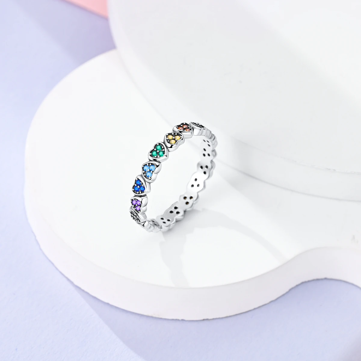 925 Sterling Silver Infinite Love Ring Original Luxury Design Zircon Finger Rings For Women High Quality Wedding Jewelry Gift
