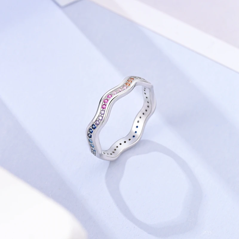 925 Sterling Silver Infinite Love Ring Original Luxury Design Zircon Finger Rings For Women High Quality Wedding Jewelry Gift