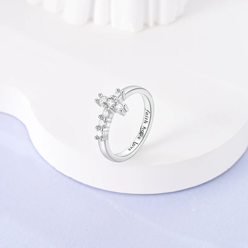 925 Sterling Silver Infinite Love Ring Original Luxury Design Zircon Finger Rings For Women High Quality Wedding Jewelry Gift