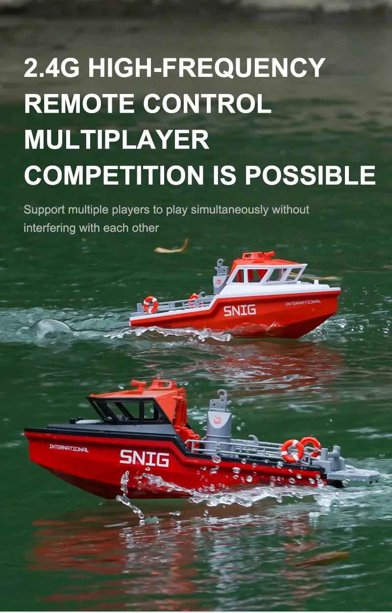 TX694 Rc Boat 2.4G 1/32 Powerful Brushless Motor Long Range Wireless Electric Remote Control Rescue Boat Model Toys Adults