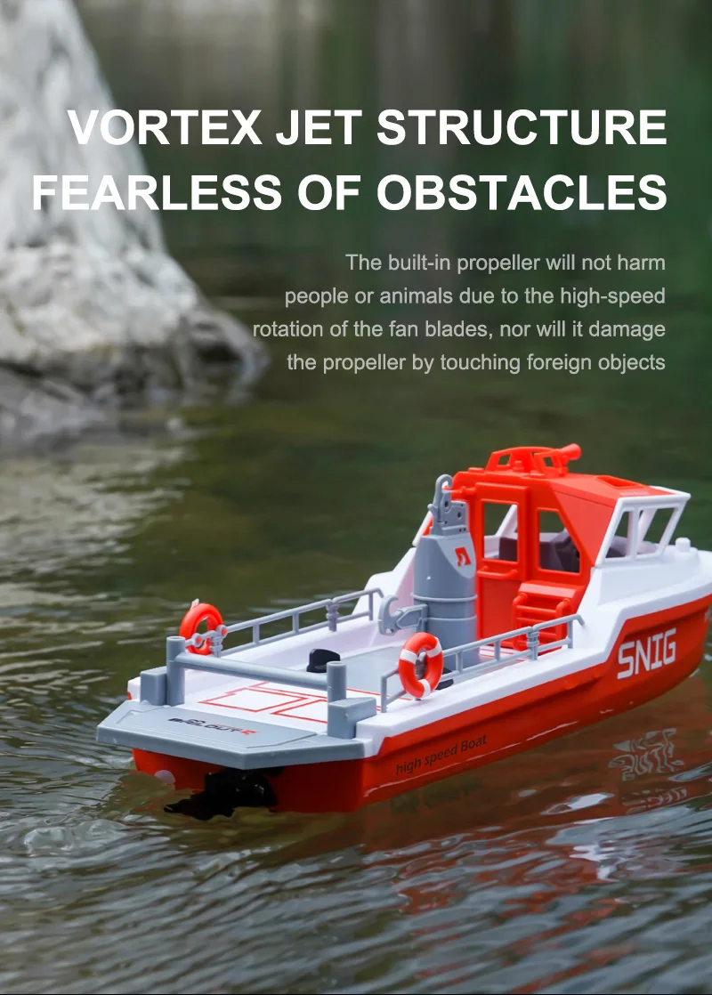 TX694 Rc Boat 2.4G 1/32 Powerful Brushless Motor Long Range Wireless Electric Remote Control Rescue Boat Model Toys Adults
