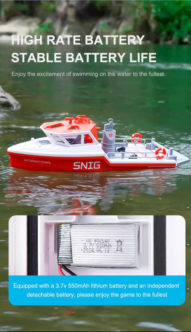 TX694 Rc Boat 2.4G 1/32 Powerful Brushless Motor Long Range Wireless Electric Remote Control Rescue Boat Model Toys Adults