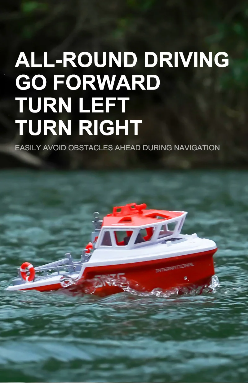 TX694 Rc Boat 2.4G 1/32 Powerful Brushless Motor Long Range Wireless Electric Remote Control Rescue Boat Model Toys Adults