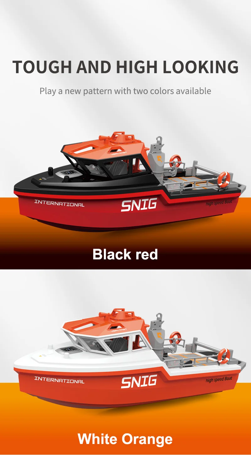 TX694 Rc Boat 2.4G 1/32 Powerful Brushless Motor Long Range Wireless Electric Remote Control Rescue Boat Model Toys Adults
