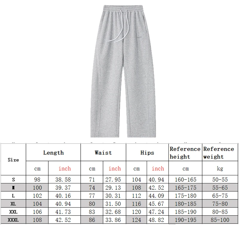 2025 Autumn Men's Training Joggers Loose Fit Sweatpants for Gym Running Casual Wear Straight Leg Tracksuit Pants with Pockets