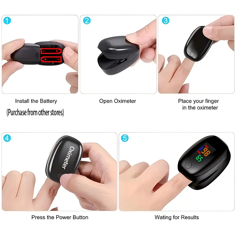 Medical Temperature Infrared Thermometer Forehead Digital Non-contact Thermomete or Finger Blood oxygen saturation Oximeter LED