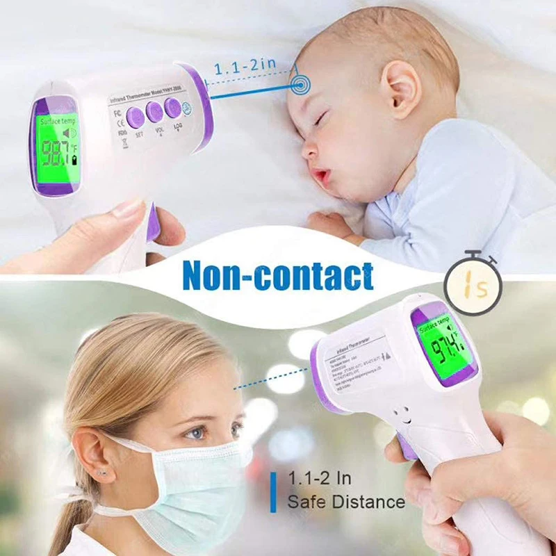 Medical Household Infrared Fever Thermometer Digital Baby Adult Non-contact Laser Body Temperature Ear Thermometer/Oximeter