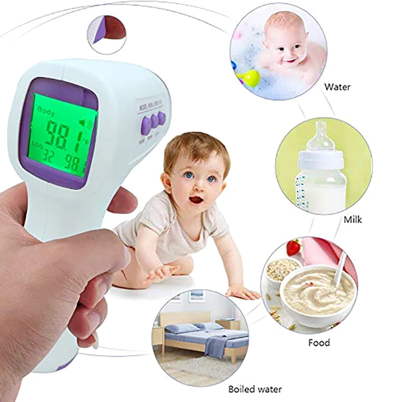 Medical Household Infrared Fever Thermometer Digital Baby Adult Non-contact Laser Body Temperature Ear Thermometer/Oximeter