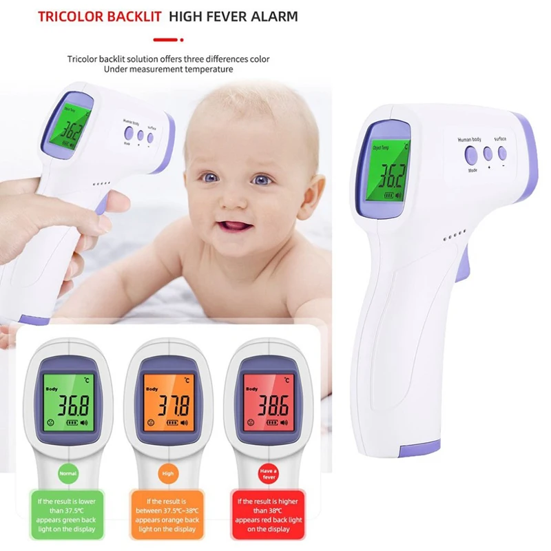 Medical Household Infrared Fever Thermometer Digital Baby Adult Non-contact Laser Body Temperature Ear Thermometer/Oximeter