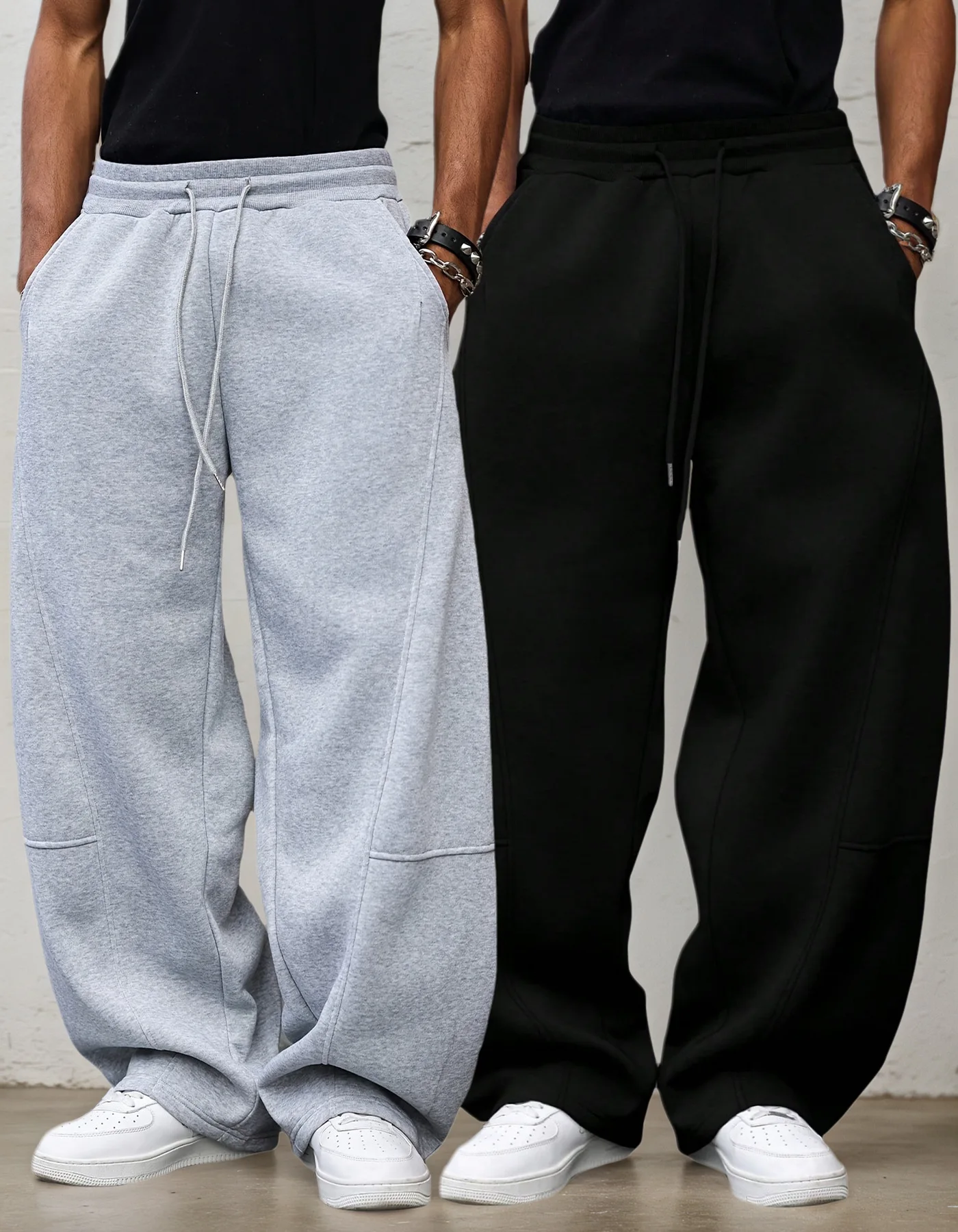 Men's American Style Heavyweight Jogger Pants Straight Leg Casual Streetwear Pants for Men Women Hip Hop Sports Sweatpants