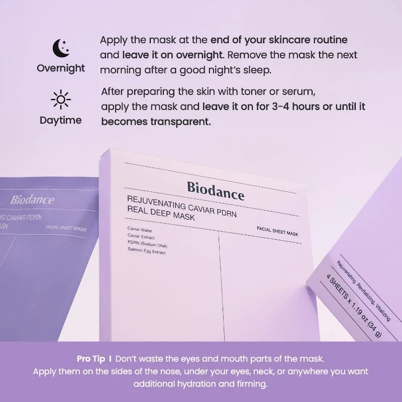 Biodance Collagen Face Mask Hydrating Moisturizing Improve Skin Elasticity Soothing Brightening Korean Facial Skin Care Mask