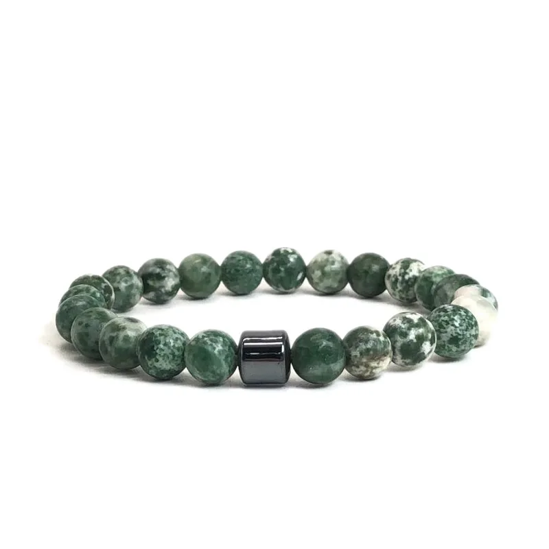 8mm Charm Healing Natural Stone Bracelets Men Women Turquoise Malachite Agate Lapis Jasper Quartz Tiger Eye Lovers Gift Jewelry