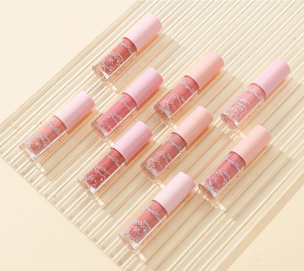 Fashion Beauty Watery Lip Glaze Moisten Shine Glitter Lip Plumper Moisturizing Liquid Lipstick Female Makeup Lip Stain Tint