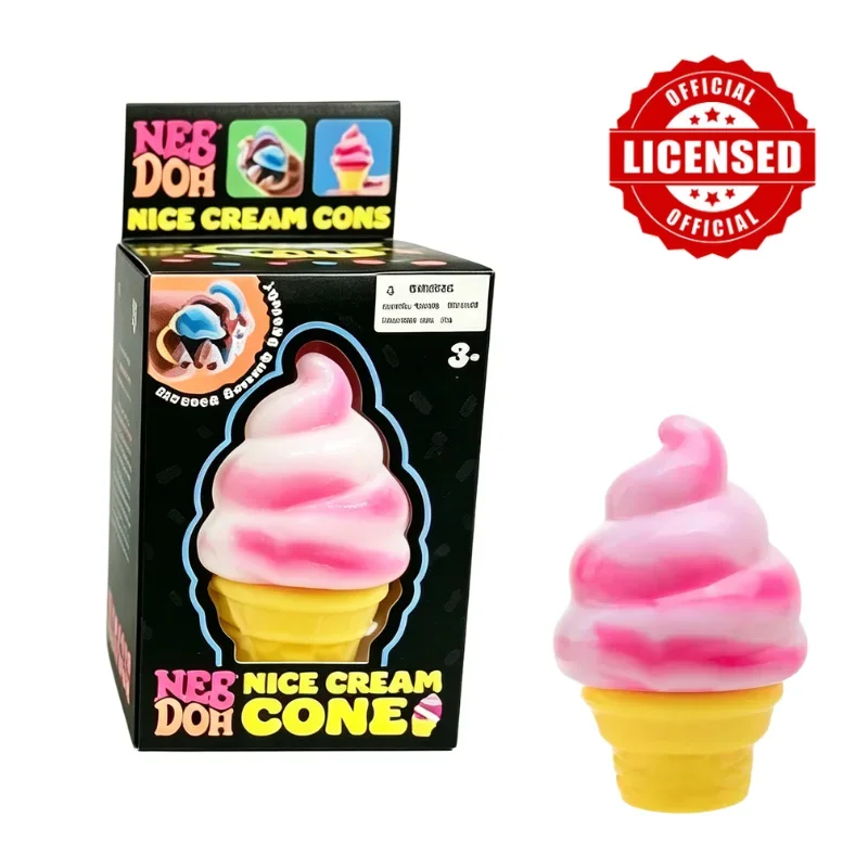 New Schylling Needoh Ice Cream Sensory Toy, Squeeze Stress Relief Blocks, Stress Reduction, Puzzle Solving Emotional Regulation
