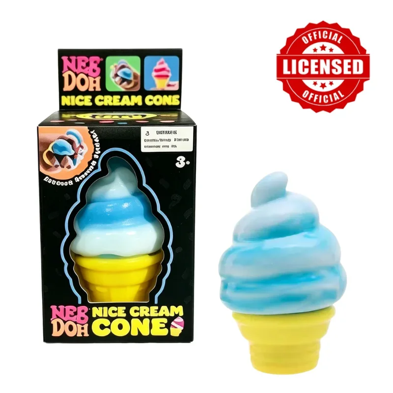 New Schylling Needoh Ice Cream Sensory Toy, Squeeze Stress Relief Blocks, Stress Reduction, Puzzle Solving Emotional Regulation