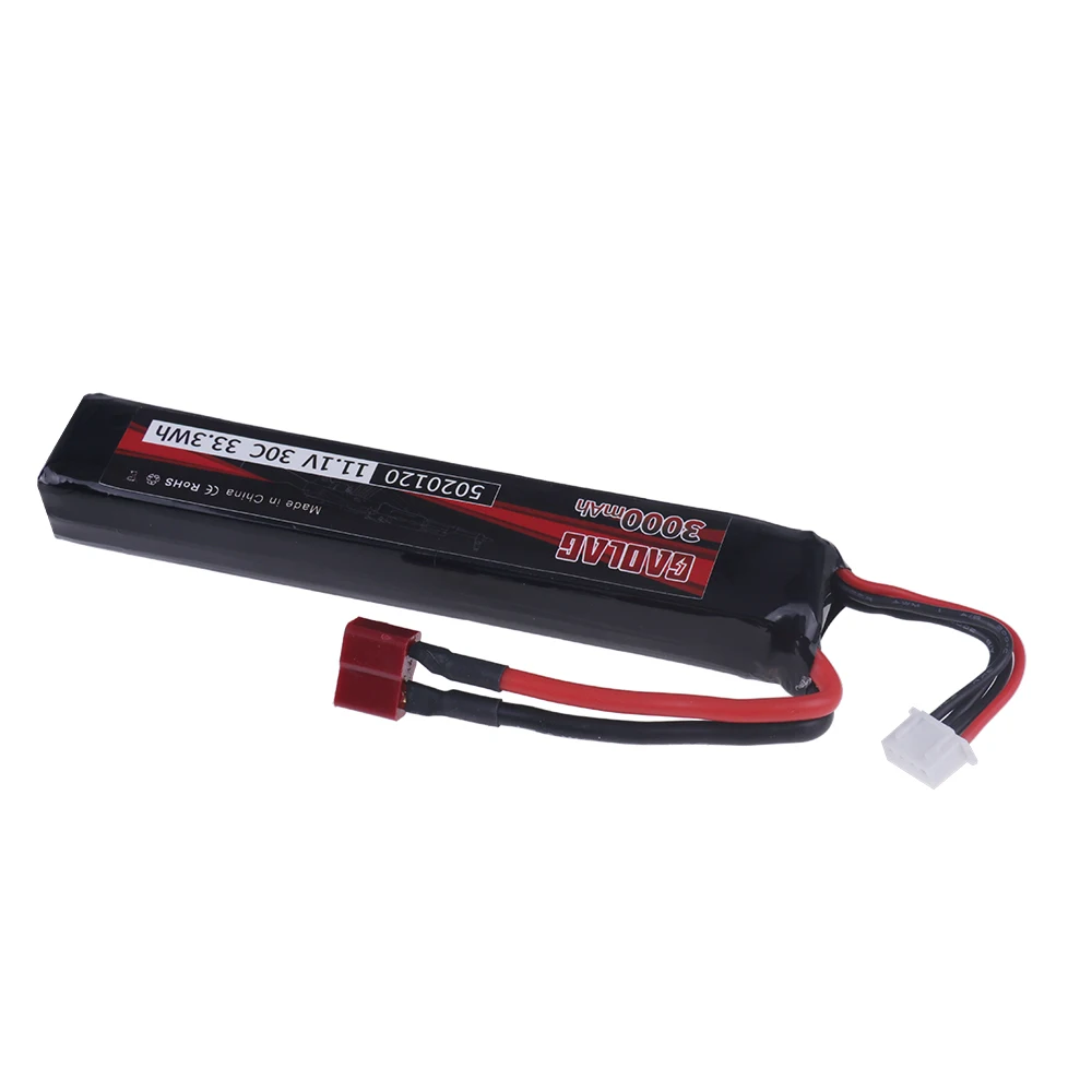 Water Gun Airsoft LiPo Battery 3S 11.1V 3000mAh 5020120 T/Small Tamiya Plug for Airsoft BB Air Pistol Electric Toys Guns Parts