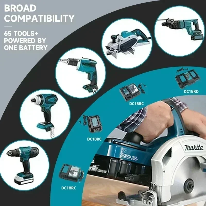 100% Makita 6.0 Ah Battery 18V LXT Lithium Ion BL1860 with LED Indicator Battery 18V Electric Tool Battery Original
