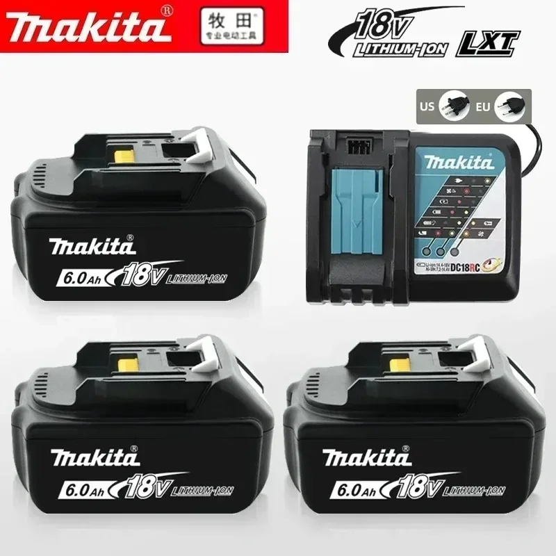 100% Makita 6.0 Ah Battery 18V LXT Lithium Ion BL1860 with LED Indicator Battery 18V Electric Tool Battery Original