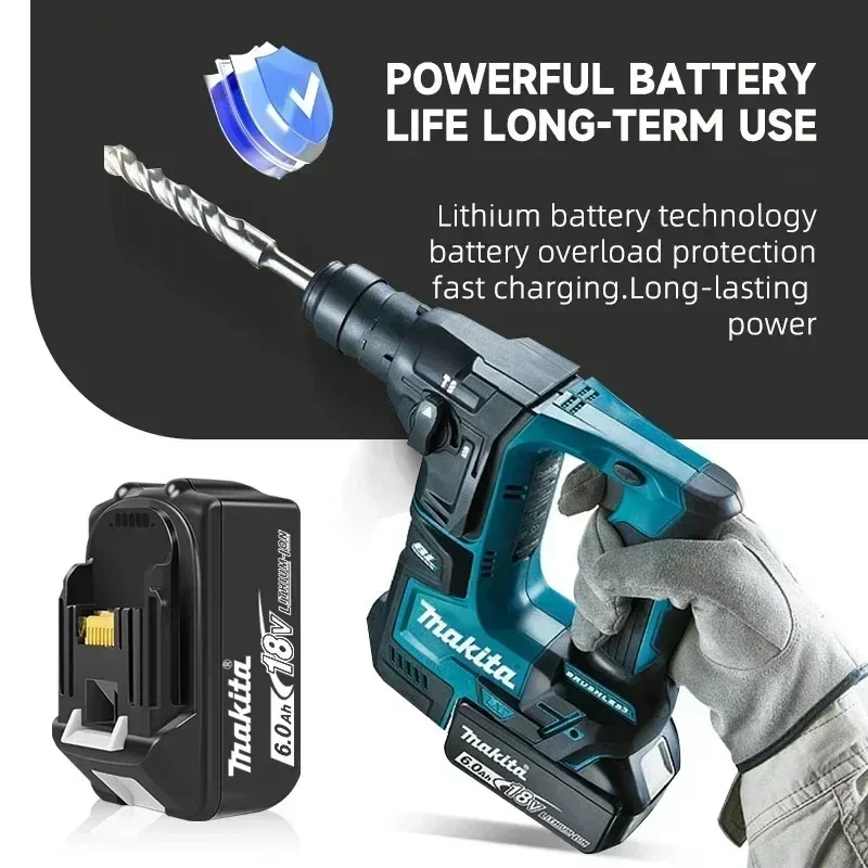 100% Makita 6.0 Ah Battery 18V LXT Lithium Ion BL1860 with LED Indicator Battery 18V Electric Tool Battery Original