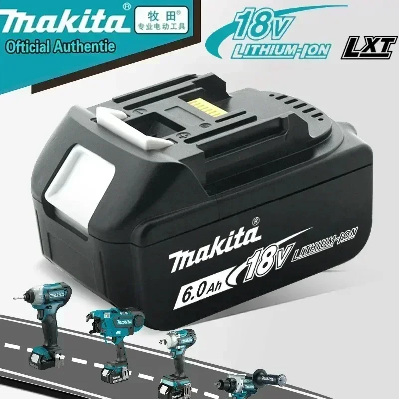 100% Makita 6.0 Ah Battery 18V LXT Lithium Ion BL1860 with LED Indicator Battery 18V Electric Tool Battery Original