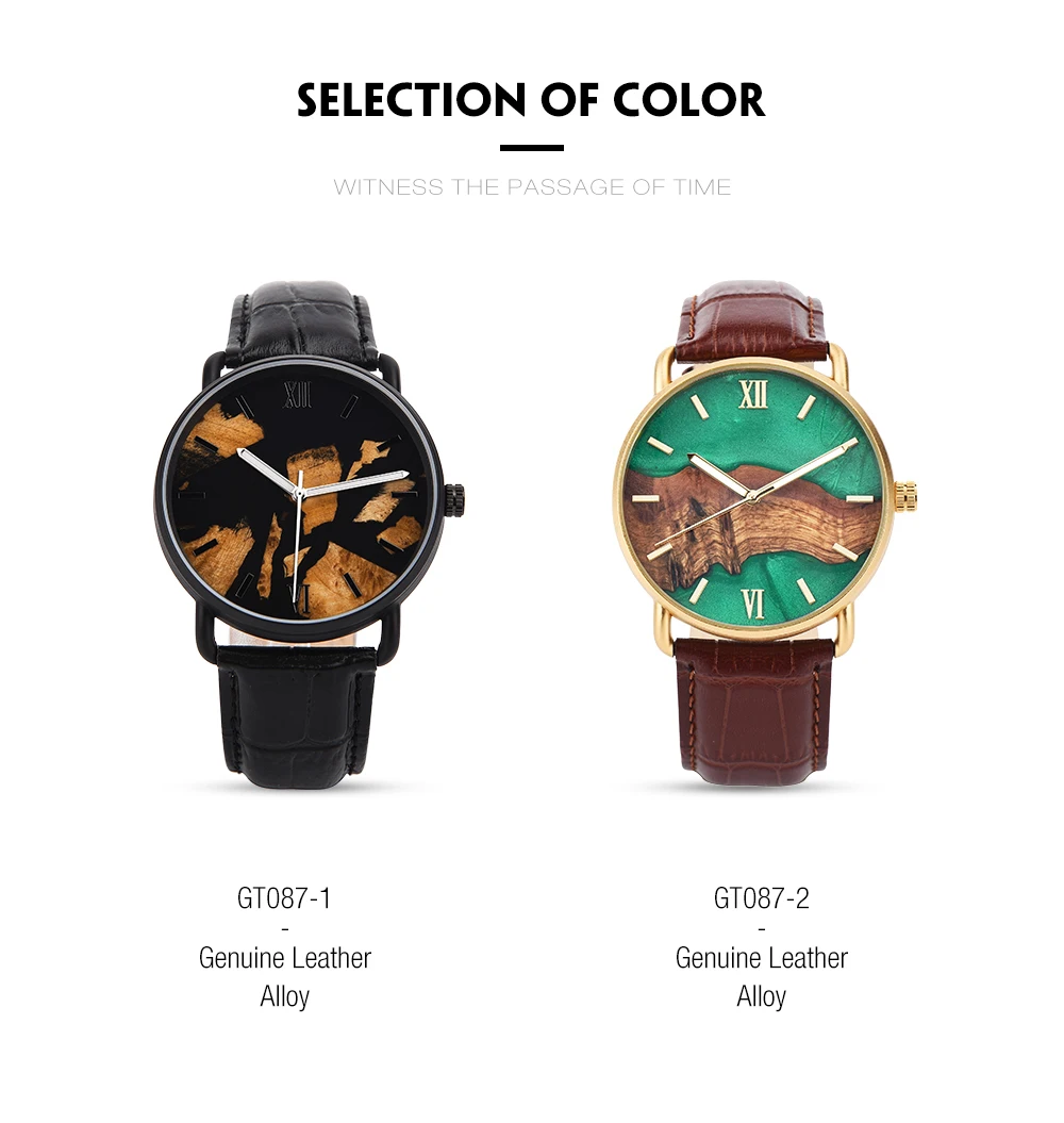 Engraved Wooden Watch With Leather Strap Japanese Movement Custom Watch Minimalist Watches For Men Personalized anniversary gift