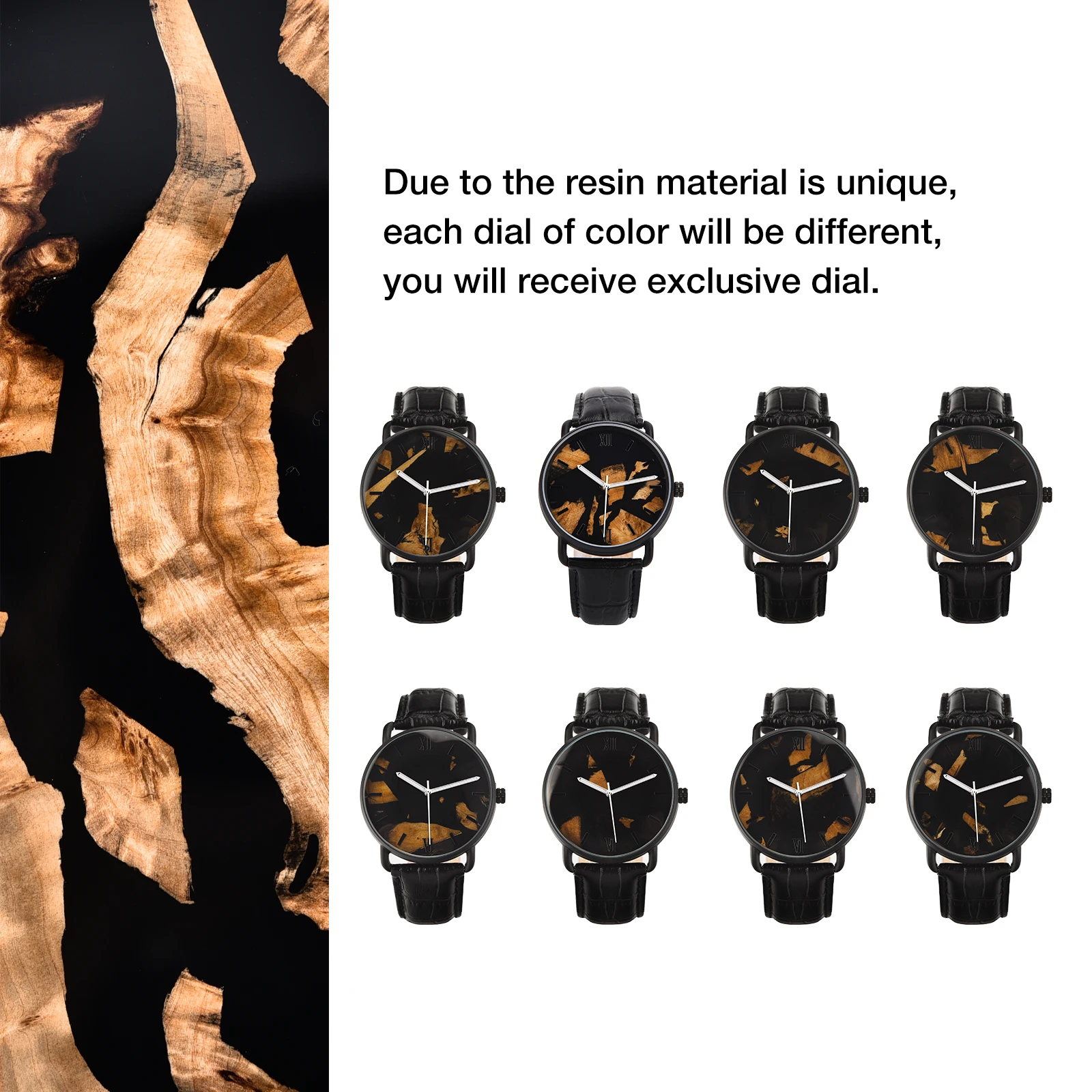 Engraved Wooden Watch With Leather Strap Japanese Movement Custom Watch Minimalist Watches For Men Personalized anniversary gift