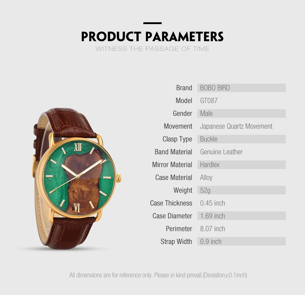 Engraved Wooden Watch With Leather Strap Japanese Movement Custom Watch Minimalist Watches For Men Personalized anniversary gift