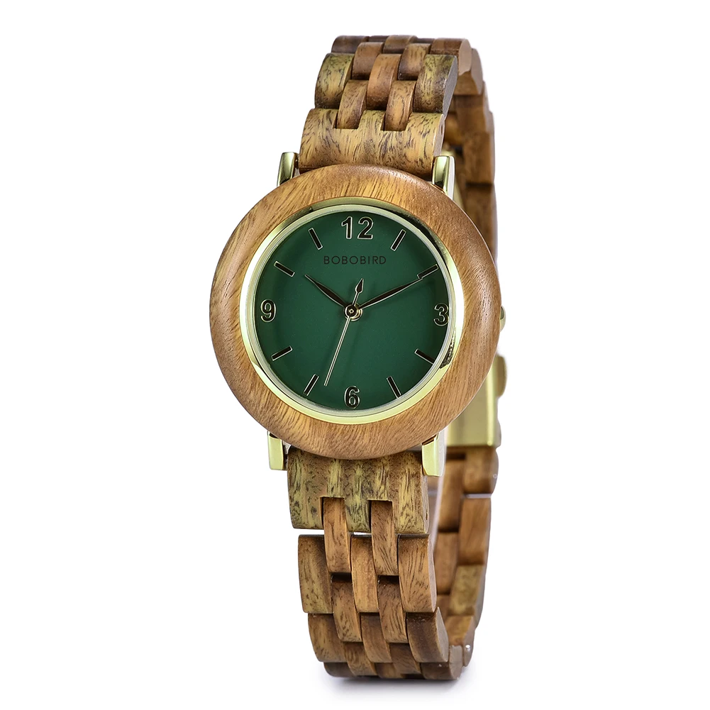 BOBO BIRD Women Wooden Watch Fashion Luxury Japanese Quartz Movement Wristwatches Anniversary Gift Box Personalized Dropshipping