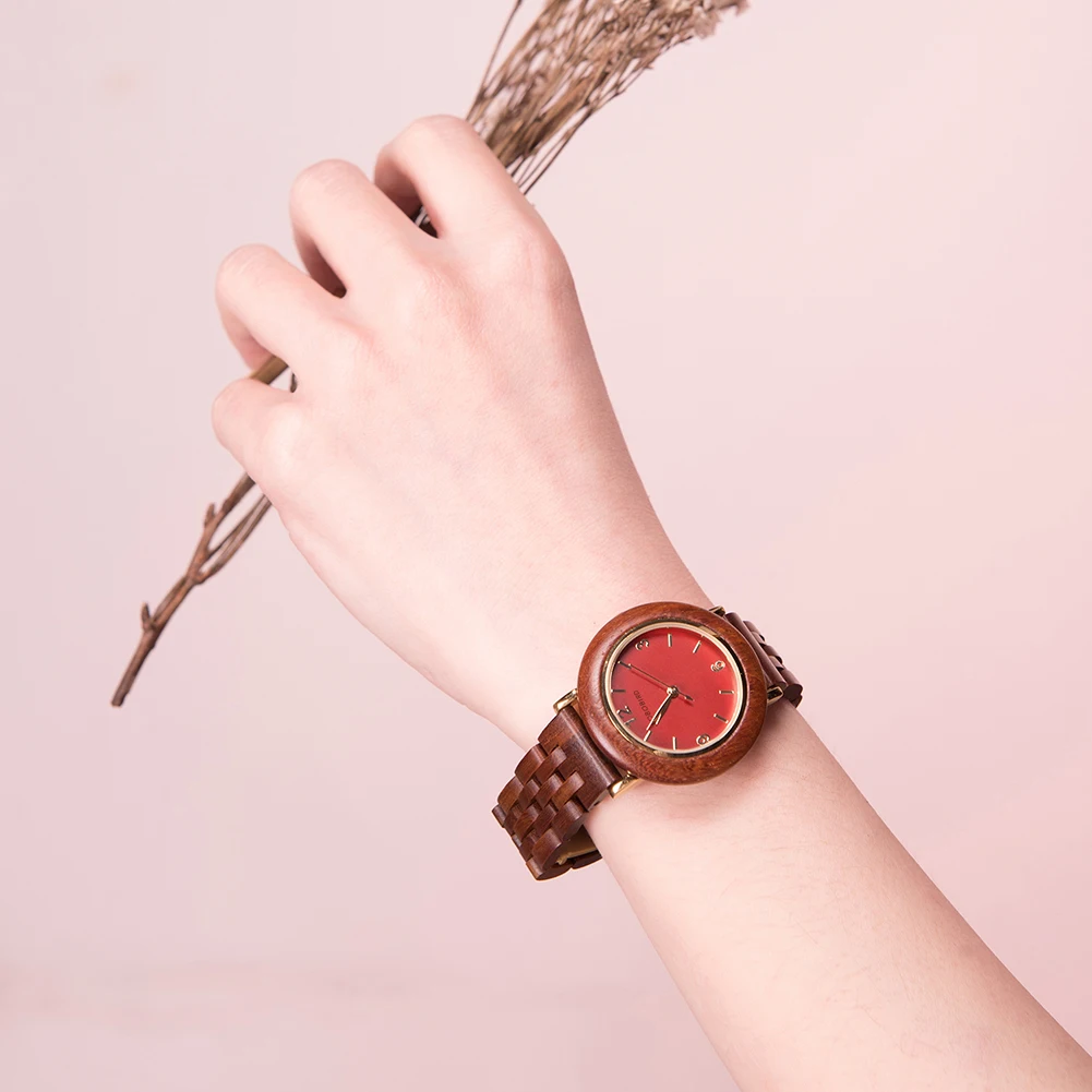 BOBO BIRD Women Wooden Watch Fashion Luxury Japanese Quartz Movement Wristwatches Anniversary Gift Box Personalized Dropshipping