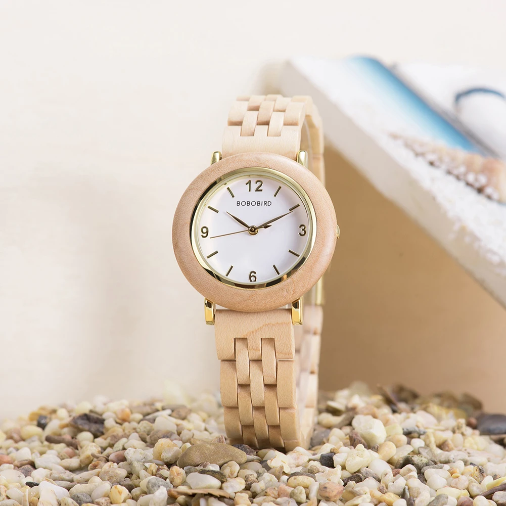 BOBO BIRD Women Wooden Watch Fashion Luxury Japanese Quartz Movement Wristwatches Anniversary Gift Box Personalized Dropshipping