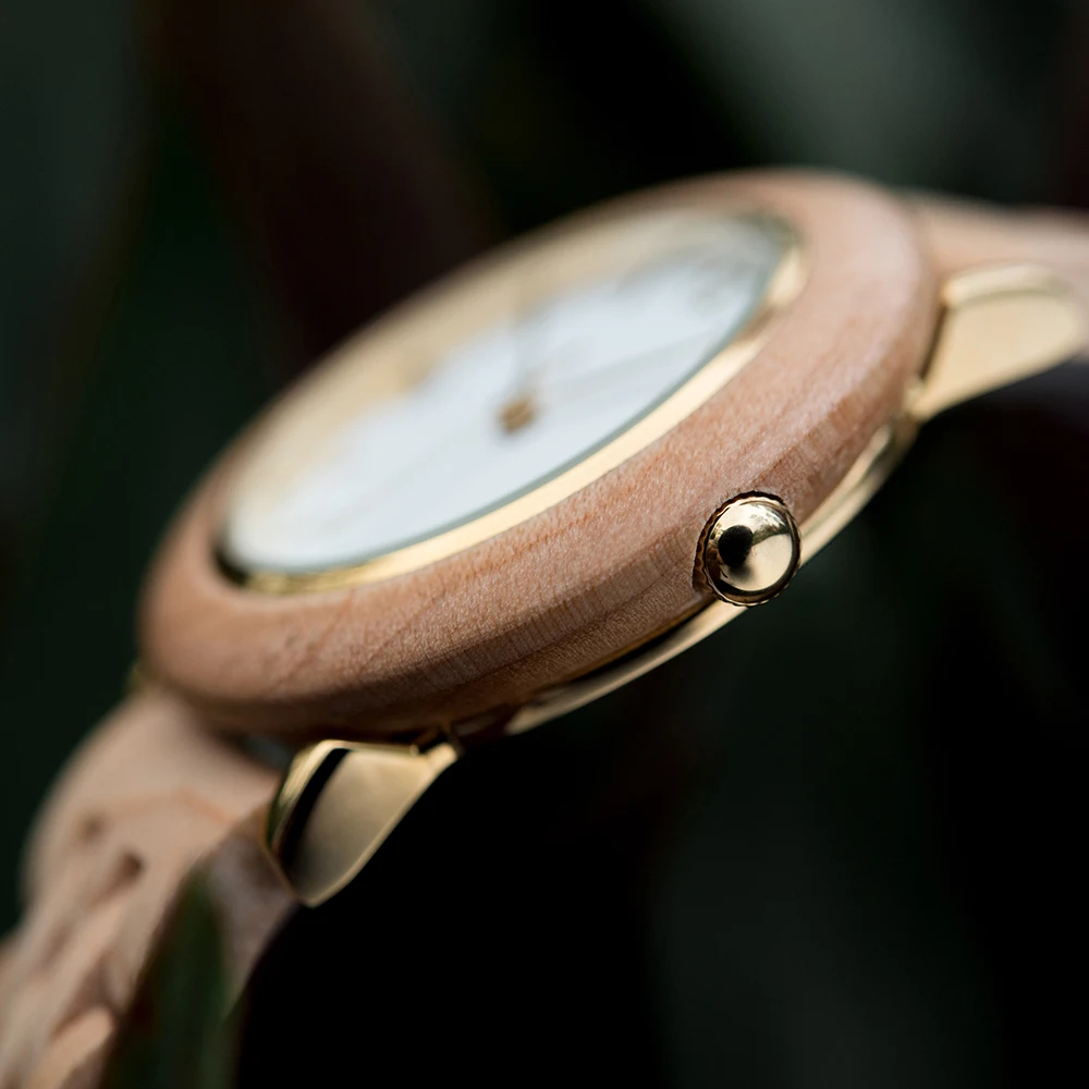 BOBO BIRD Women Wooden Watch Fashion Luxury Japanese Quartz Movement Wristwatches Anniversary Gift Box Personalized Dropshipping
