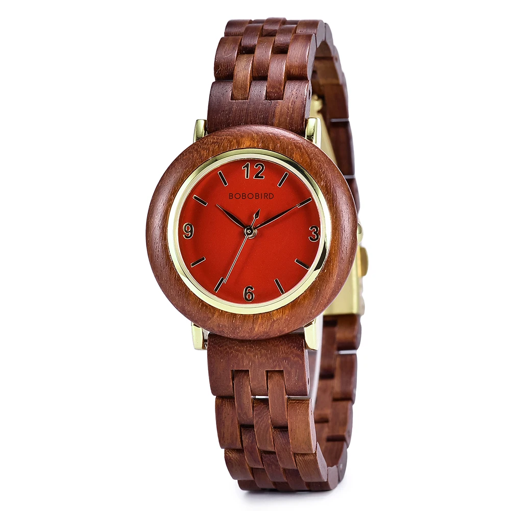 BOBO BIRD Women Wooden Watch Fashion Luxury Japanese Quartz Movement Wristwatches Anniversary Gift Box Personalized Dropshipping