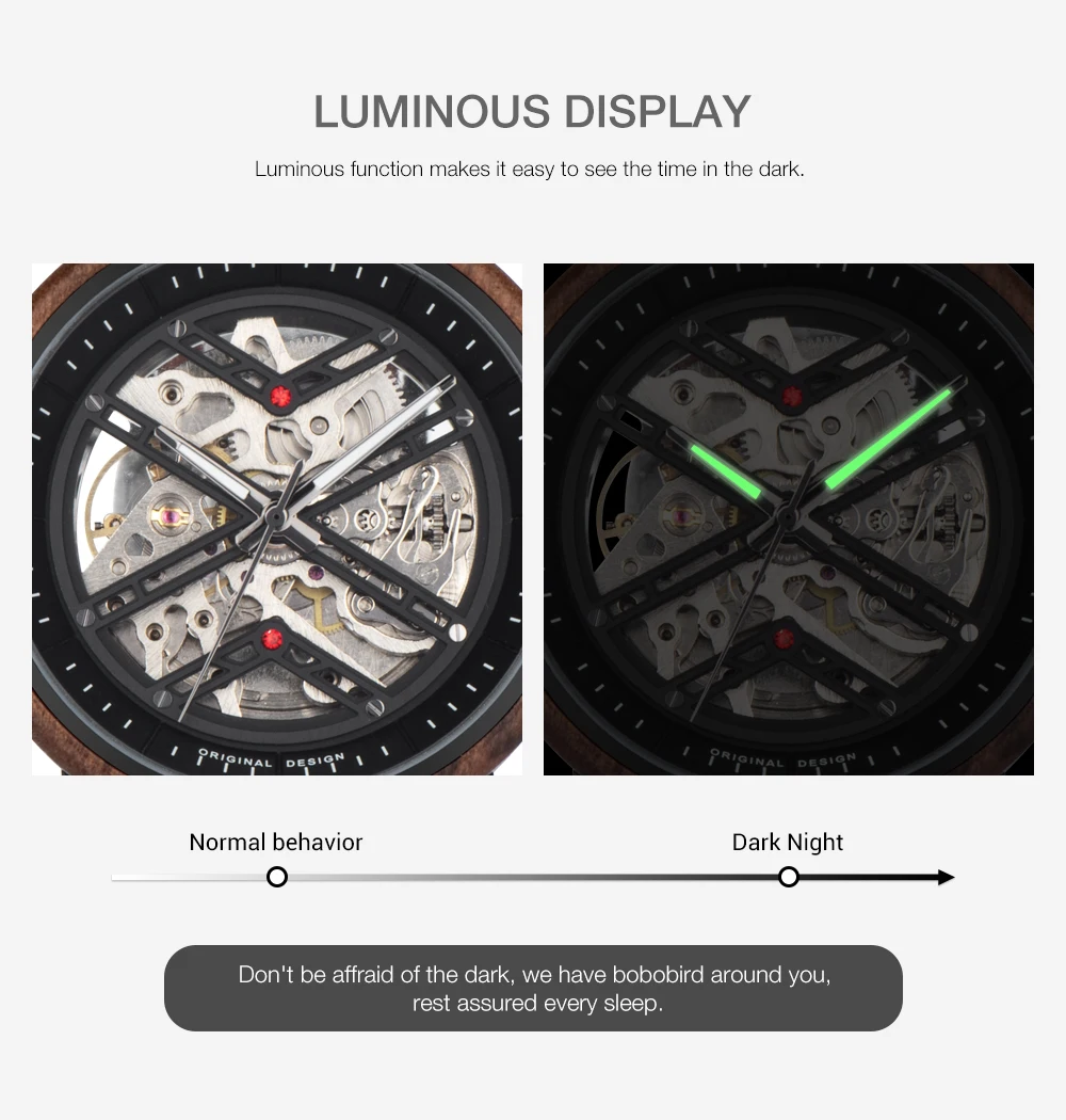 Automatic Mechanical Watch BOBO BIRD New Top Business Men Wooden Wristwatch Unique Custom Engraved Watches Christmas Gift Box