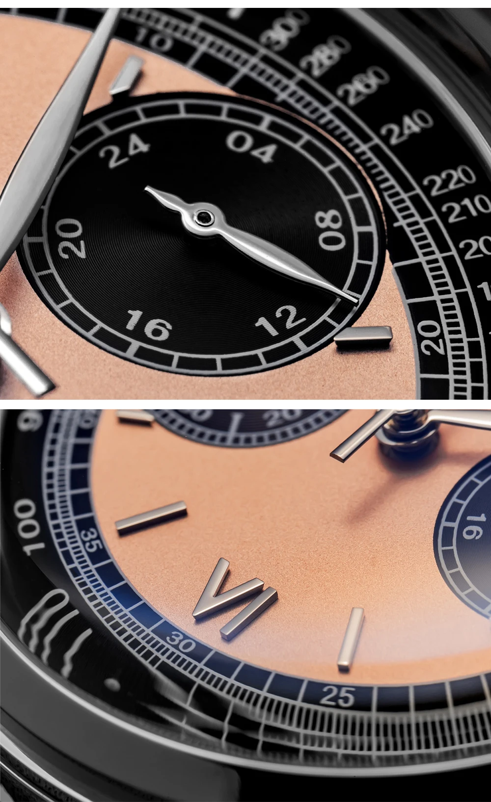 ADDIESDIVE Custom Logo Men Watches Chronograph Bubble Mirror 100m Waterproof 316L Stainless Steel 38mm VK64 Quartz Wristwatch
