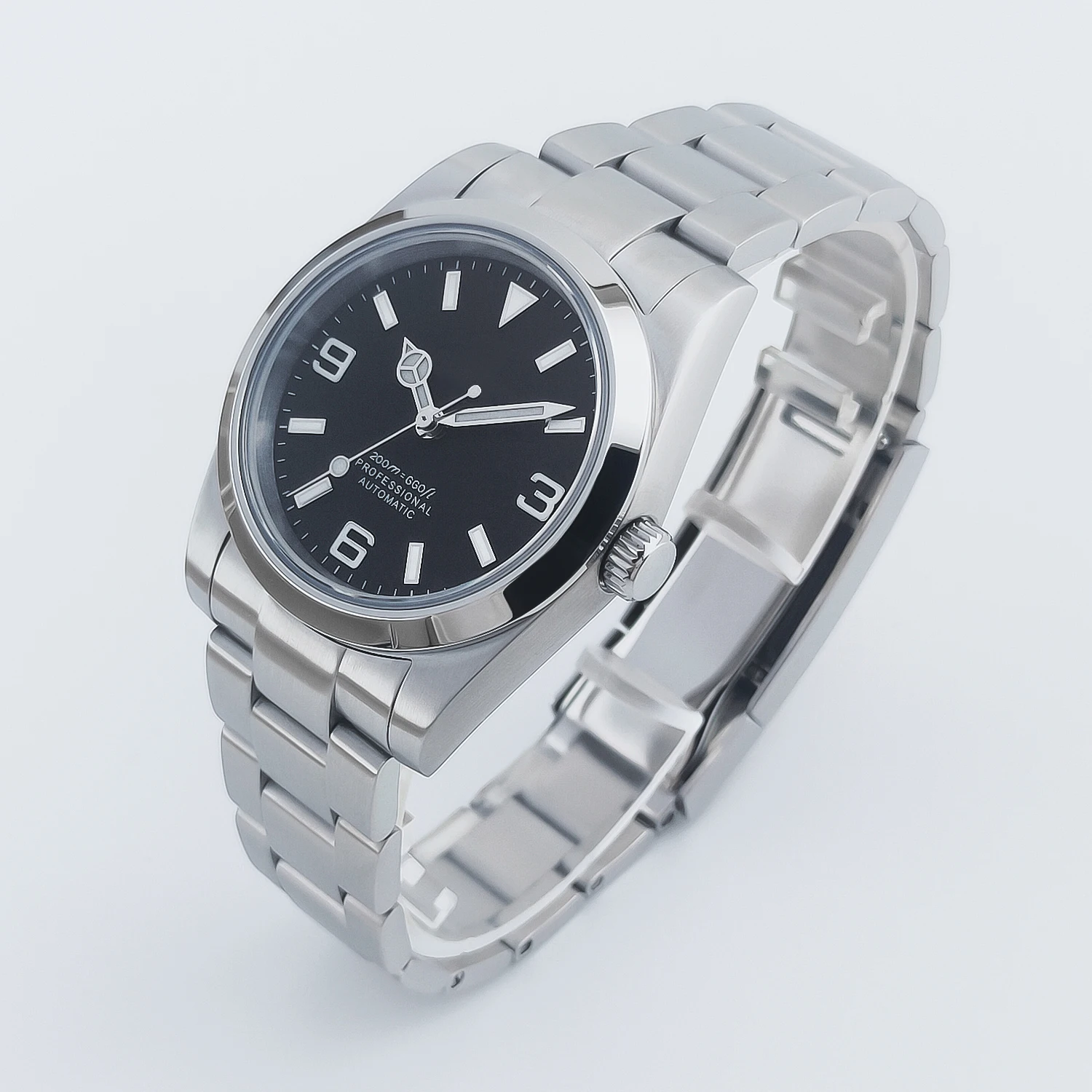 Customized Logo Luxury NH35 Watch for Wom/Men 36MM/39MM Automatic Mechanical Wristwatches Sapphire Luminous 10Bar Reloj Corgeut
