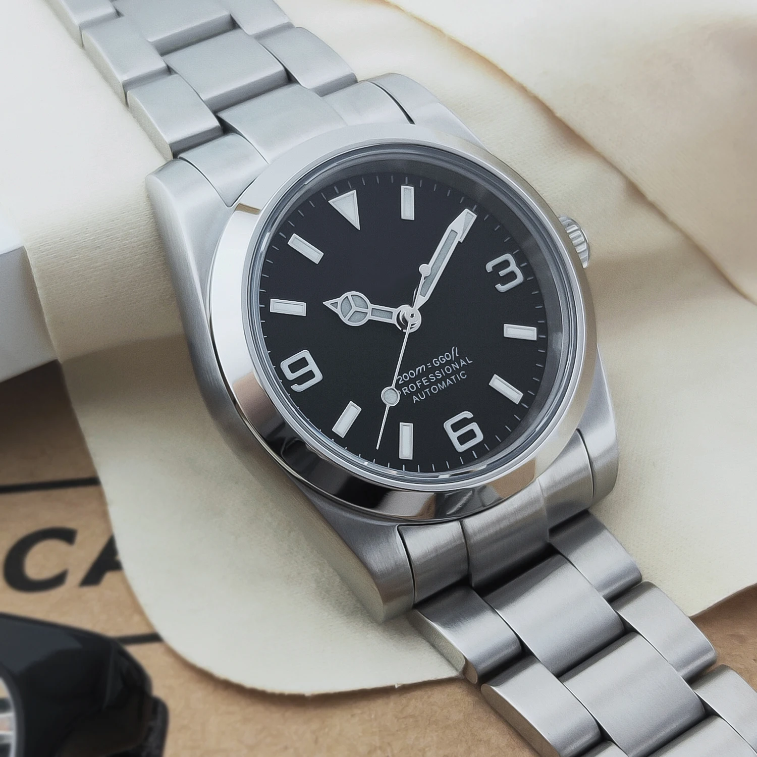 Customized Logo Luxury NH35 Watch for Wom/Men 36MM/39MM Automatic Mechanical Wristwatches Sapphire Luminous 10Bar Reloj Corgeut